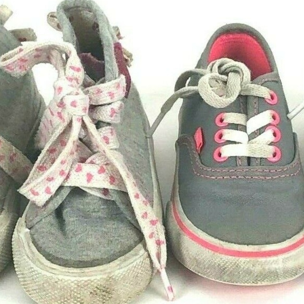 Two pairs of infant/toddler size 6 shoes/sneakers